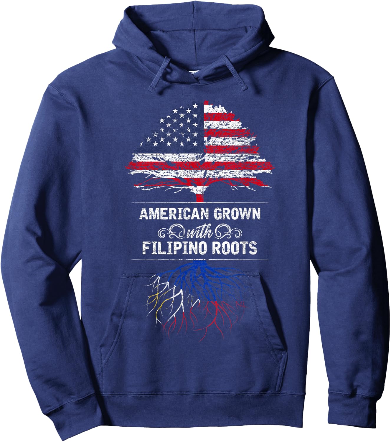 Asia Maharlika Philippine Flag Philippines Hoodie - Hoodie | Navy