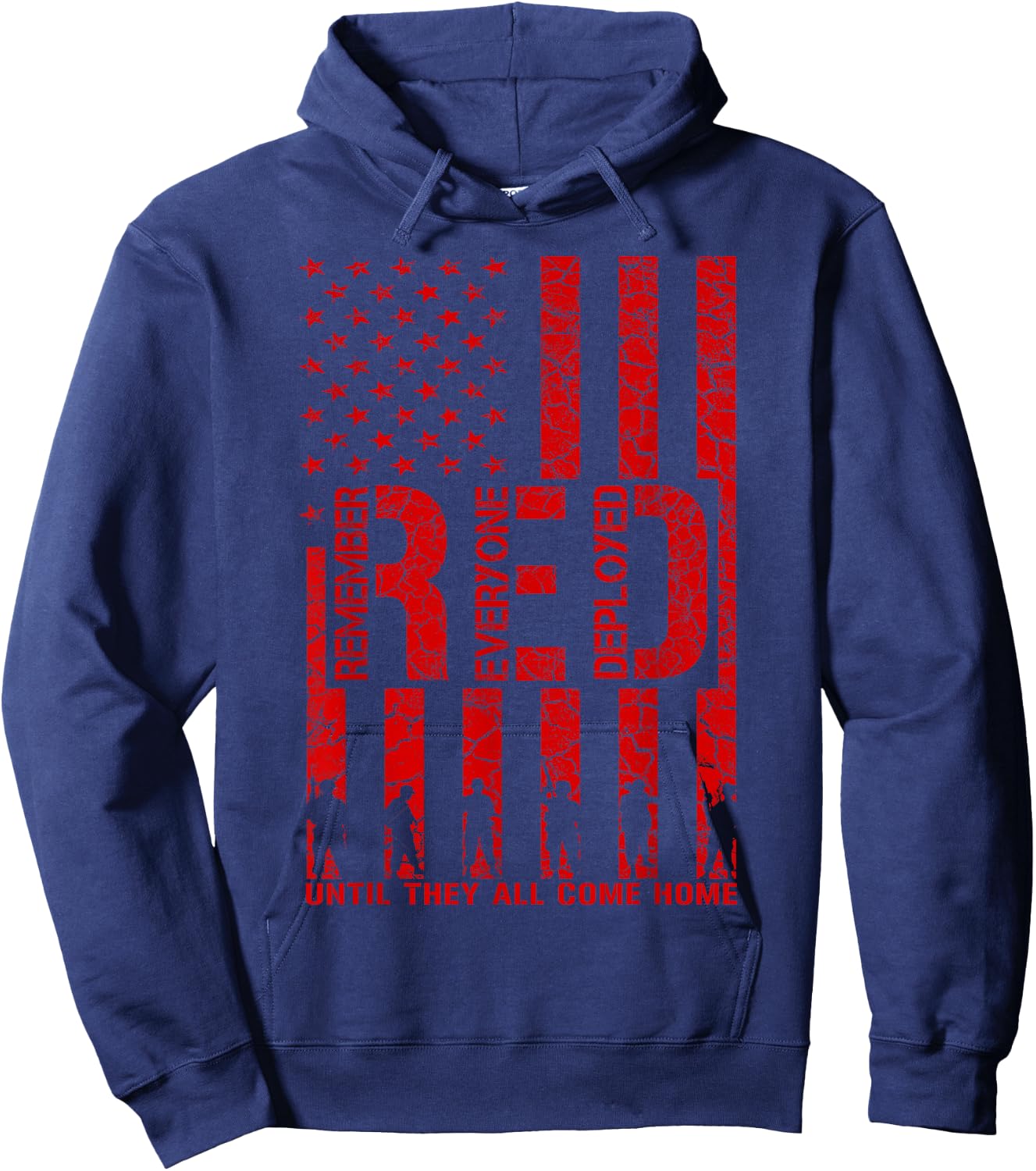 Red Friday Military Shirt - Veteran Deployed Hoodie - Hoodie | Navy
