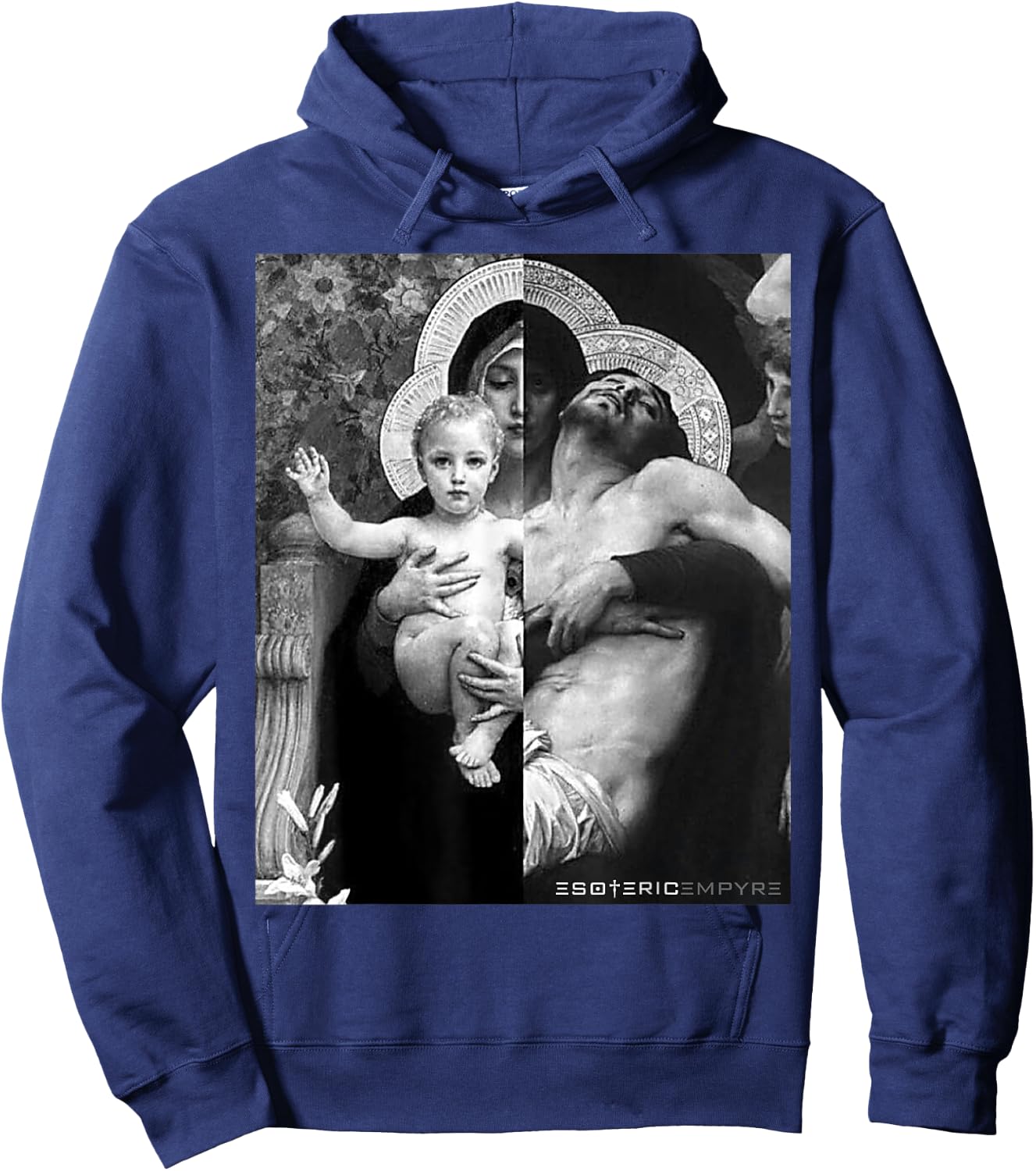 Jesus Christ and Mother Mary Hoodie - Hoodie | Navy