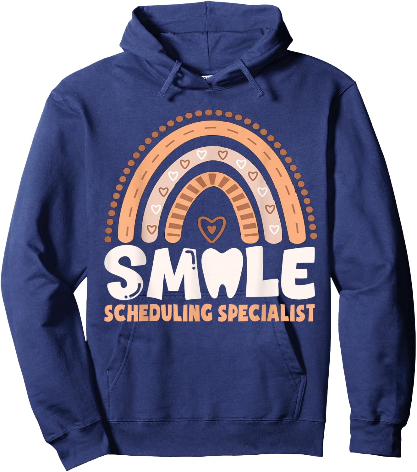 Smile Scheduling Specialist Dental Receptionist Hoodie - Hoodie | Navy