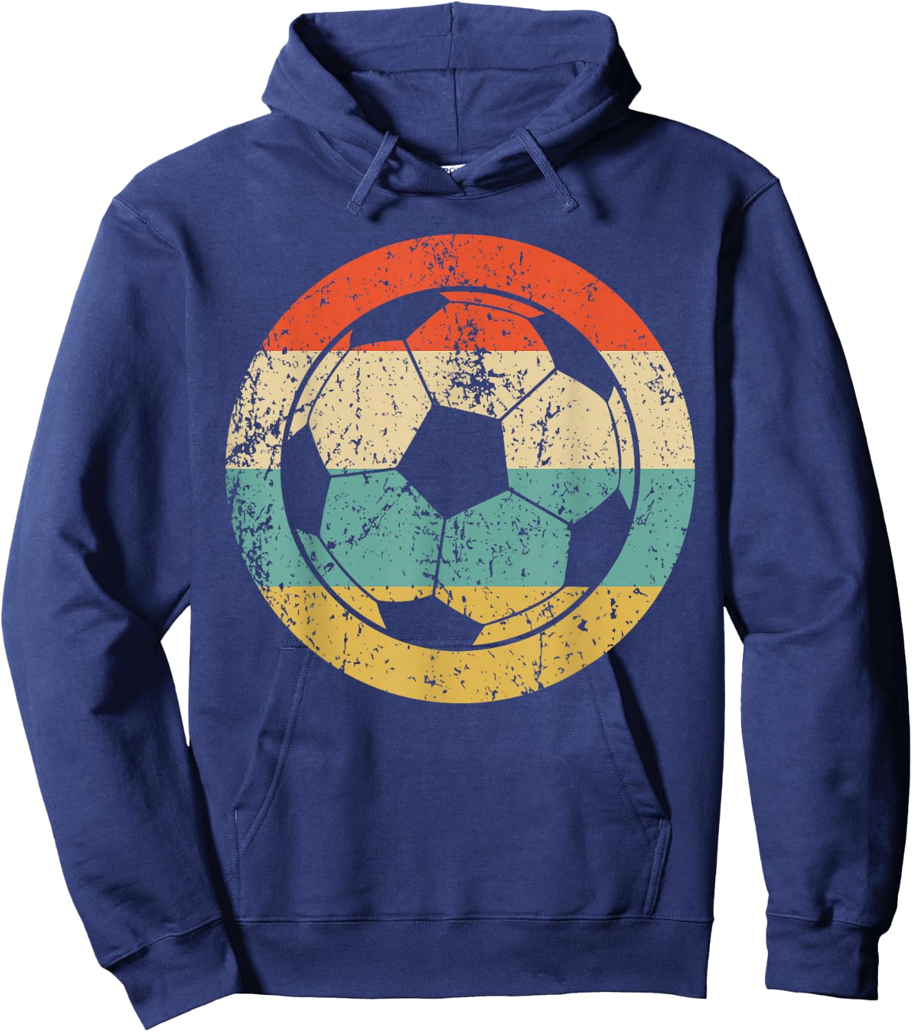 Soccer Retro Soccer Ball Hoodie - Hoodie | Navy