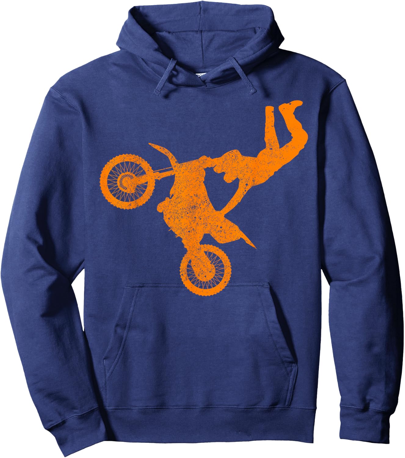 DIRT BIKE FREESTYLE | Motocross Enduro Hoodie - Hoodie | Navy