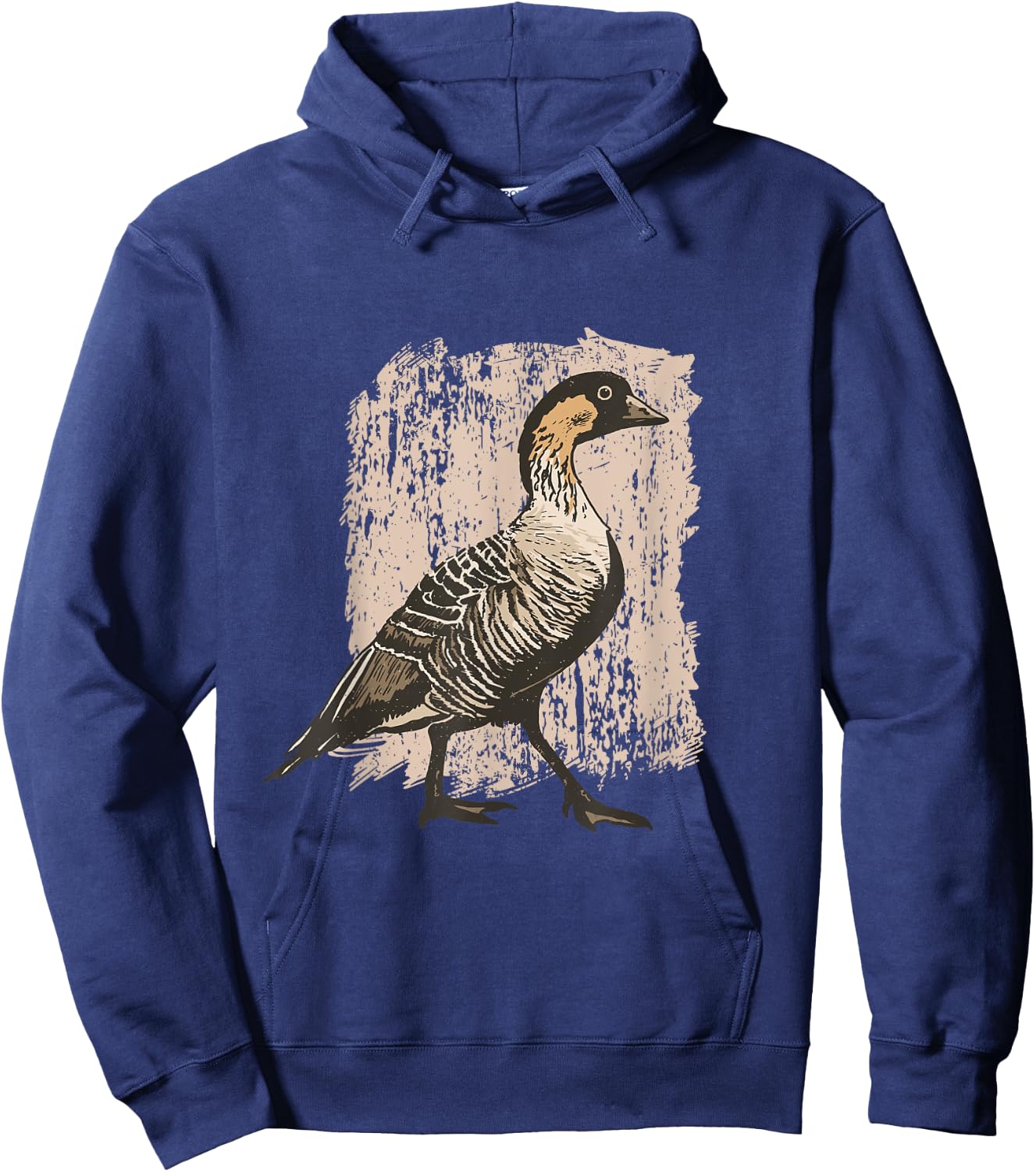 Hawaiian Bird Goose Lover Art Hoodie - Hoodie | Navy