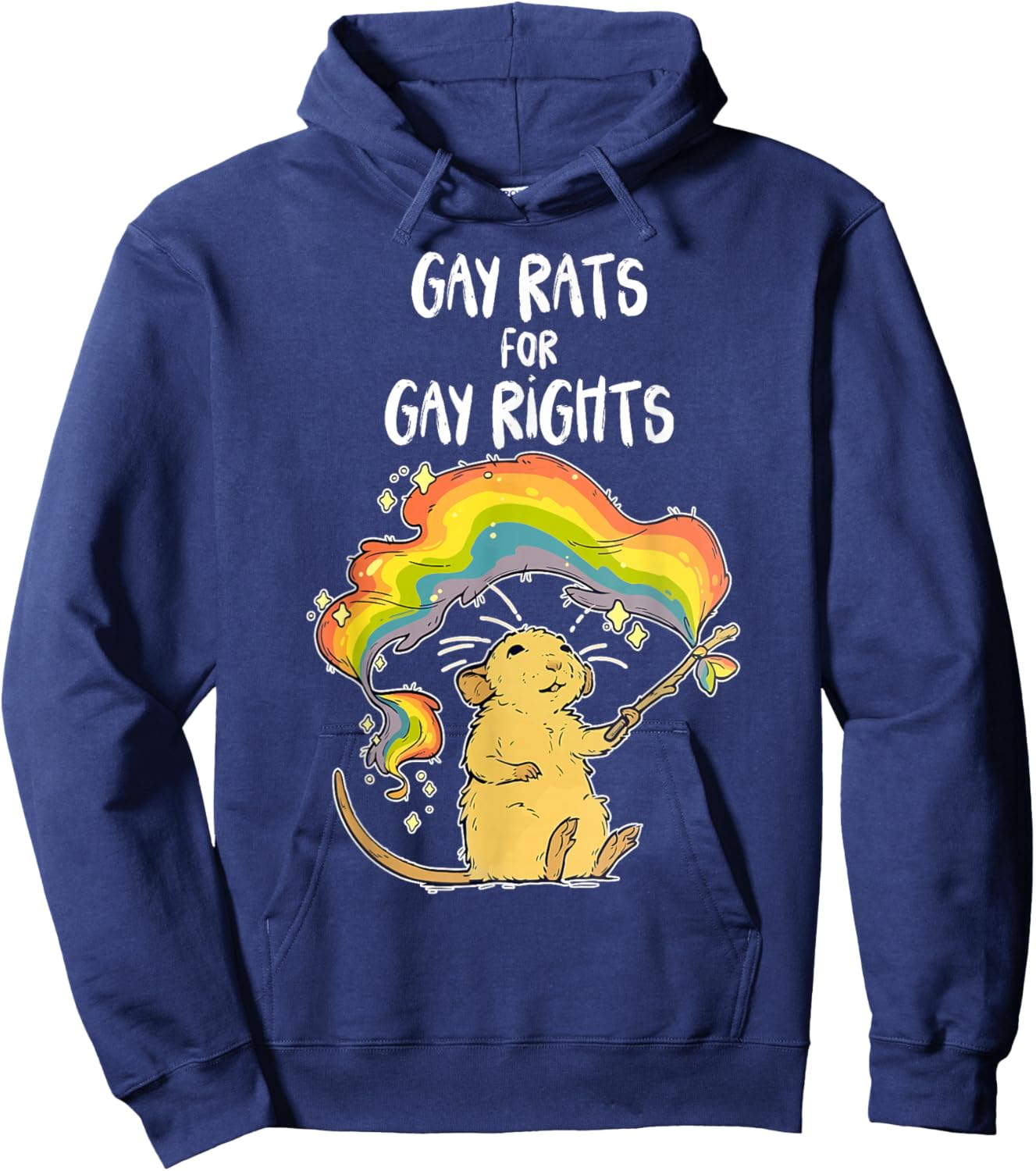Gay Rats For Gay Rights Hoodie - Hoodie | Navy