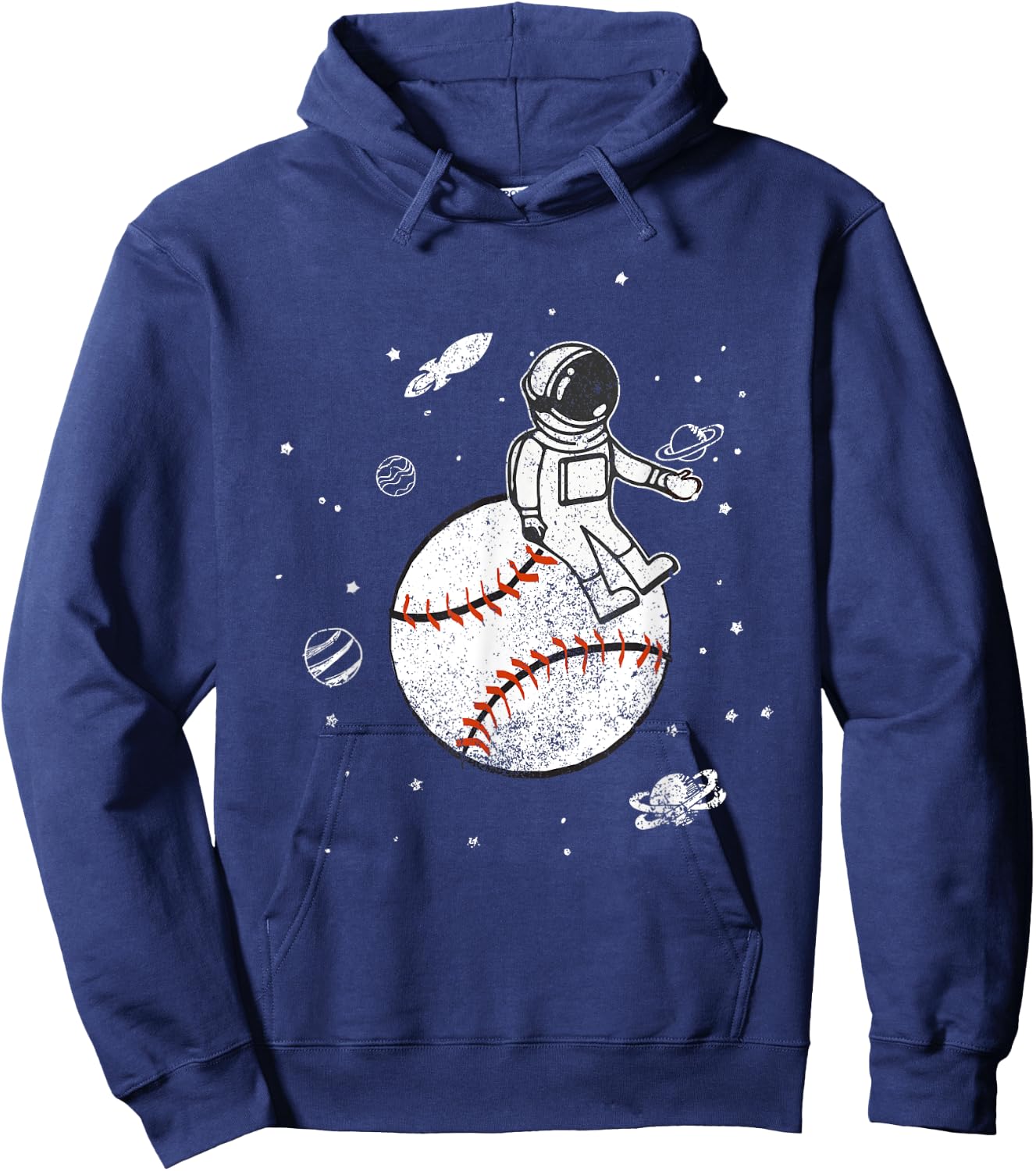 My Game Is Out Of This World! Baseball Spaceman Hoodie - Hoodie | Navy