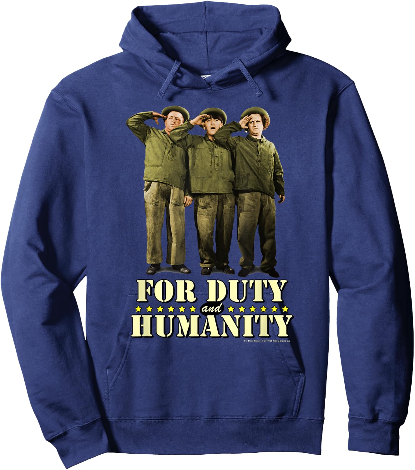 TTS- The Three Stooges For Duty And Humanity Hoodie - Hoodie | Navy
