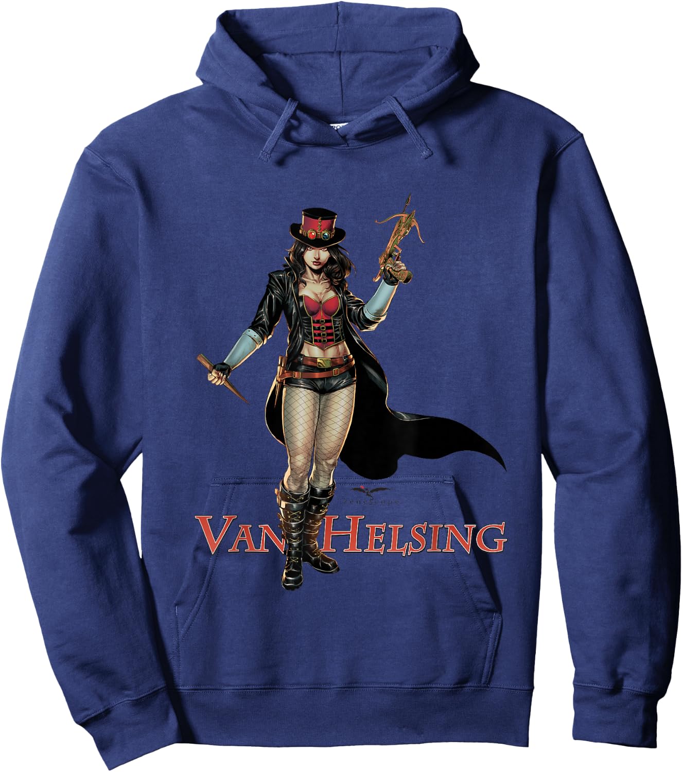 Van Helsing Short Sleeve Hoodie - Hoodie | Navy