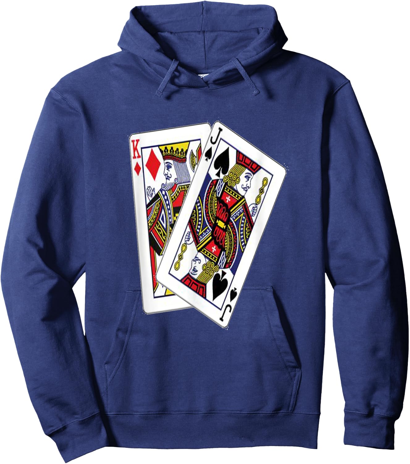 Texas Hold'em Poker King Jack Off Hoodie - Hoodie | Navy