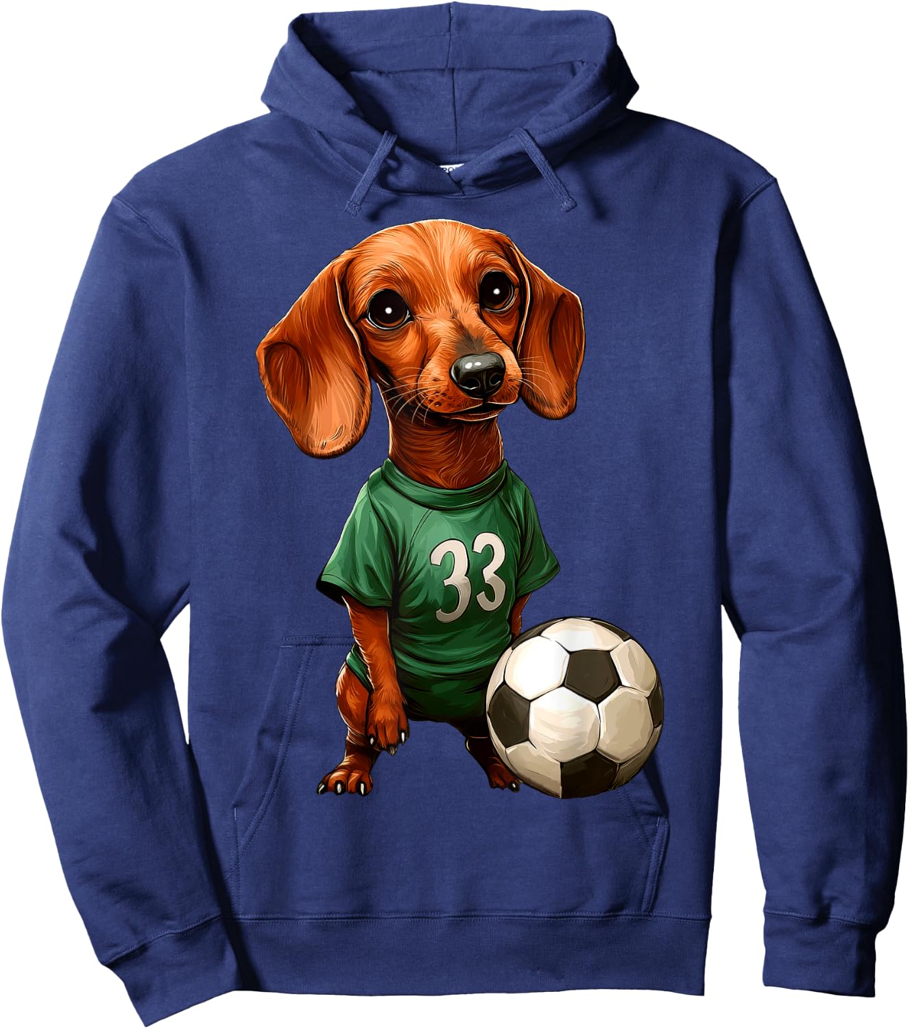 Soccer player Dachshund Hoodie - Hoodie | Navy