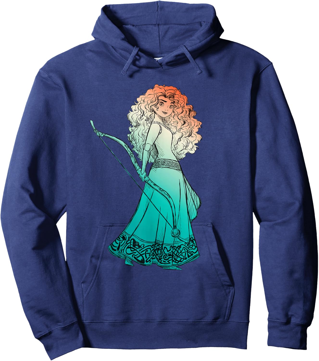 Disney and Pixar Brave Merida Stylized Hoodie - Hoodie | Navy