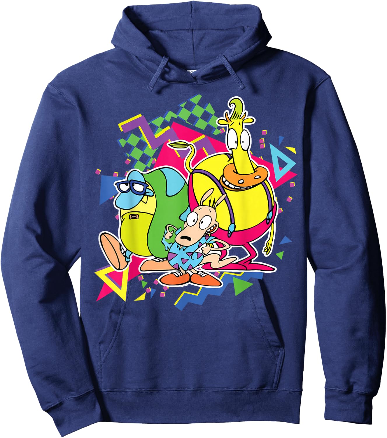 Nickelodeon Rocko's Modern Life 90's Group Hoodie - Hoodie | Navy