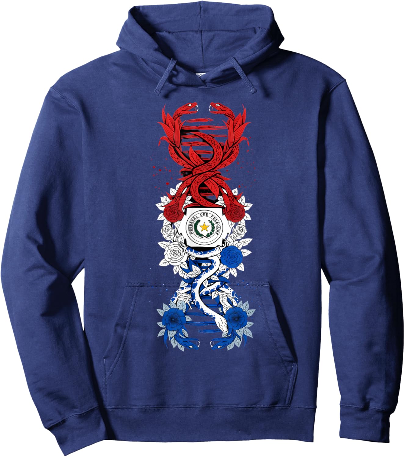 Paraguay Flag Paraguayan Pride Hoodie - Hoodie | Navy