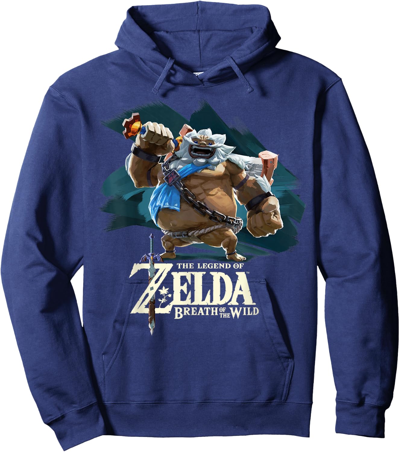 Nintendo Zelda Breath of the Wild Goron Graphic Hoodie - Hoodie | Navy