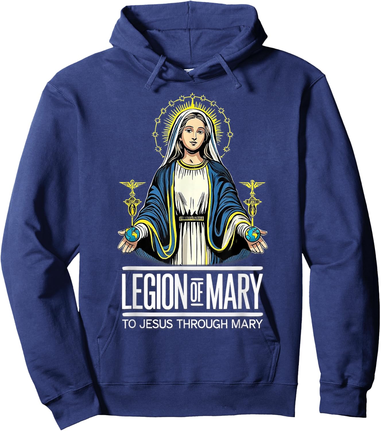 Legion Of Mary Our Lady Catholic Hoodie - Hoodie | Navy
