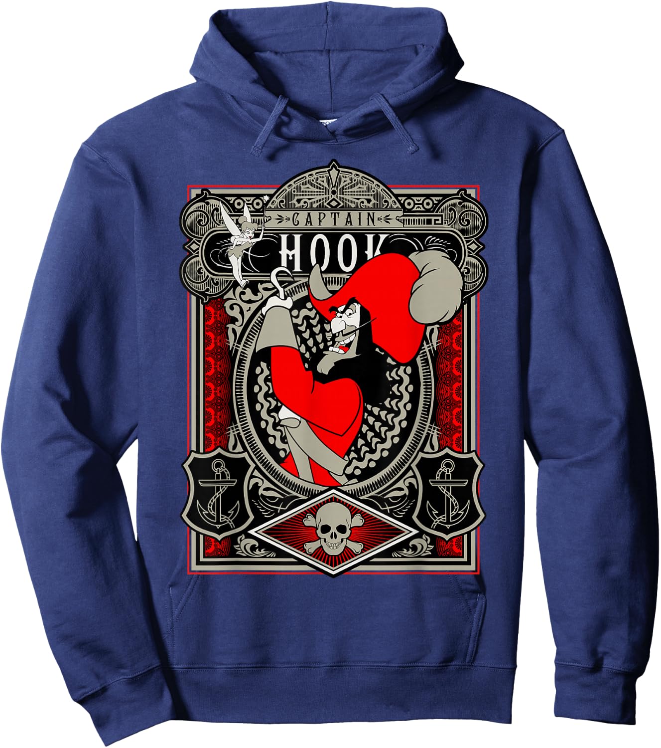 Disney Peter Pan Captain Hook Poster Hoodie - Hoodie | Navy