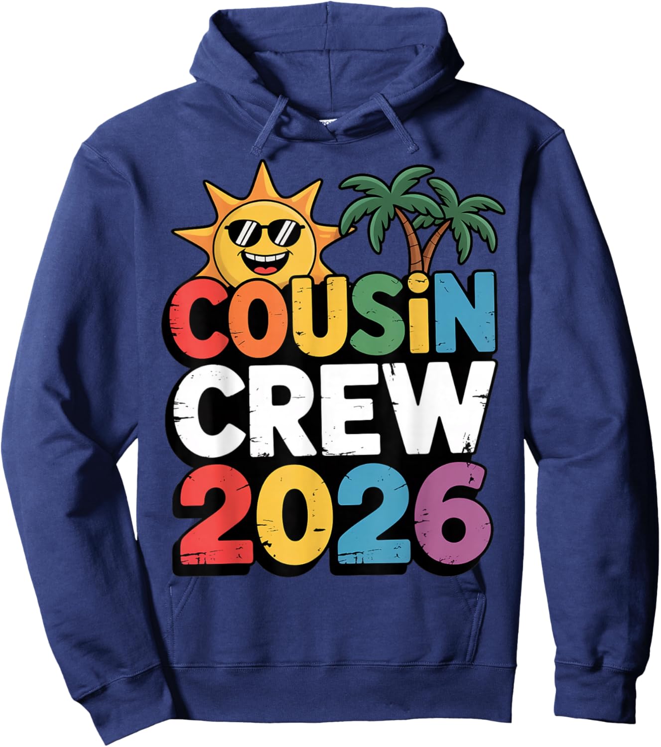 Cousin Crew 2026 Family Trip Group Vacation Hoodie - Hoodie | Navy