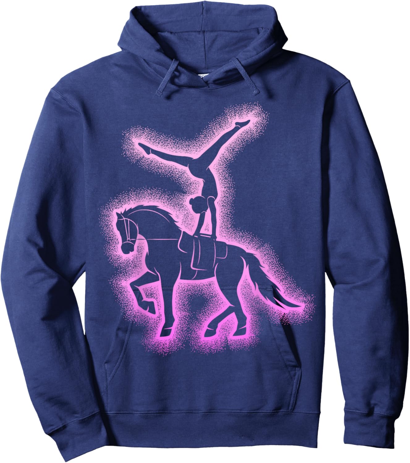 Equestrian Vaulting Horse Vaulters Girls Hoodie - Hoodie | Navy