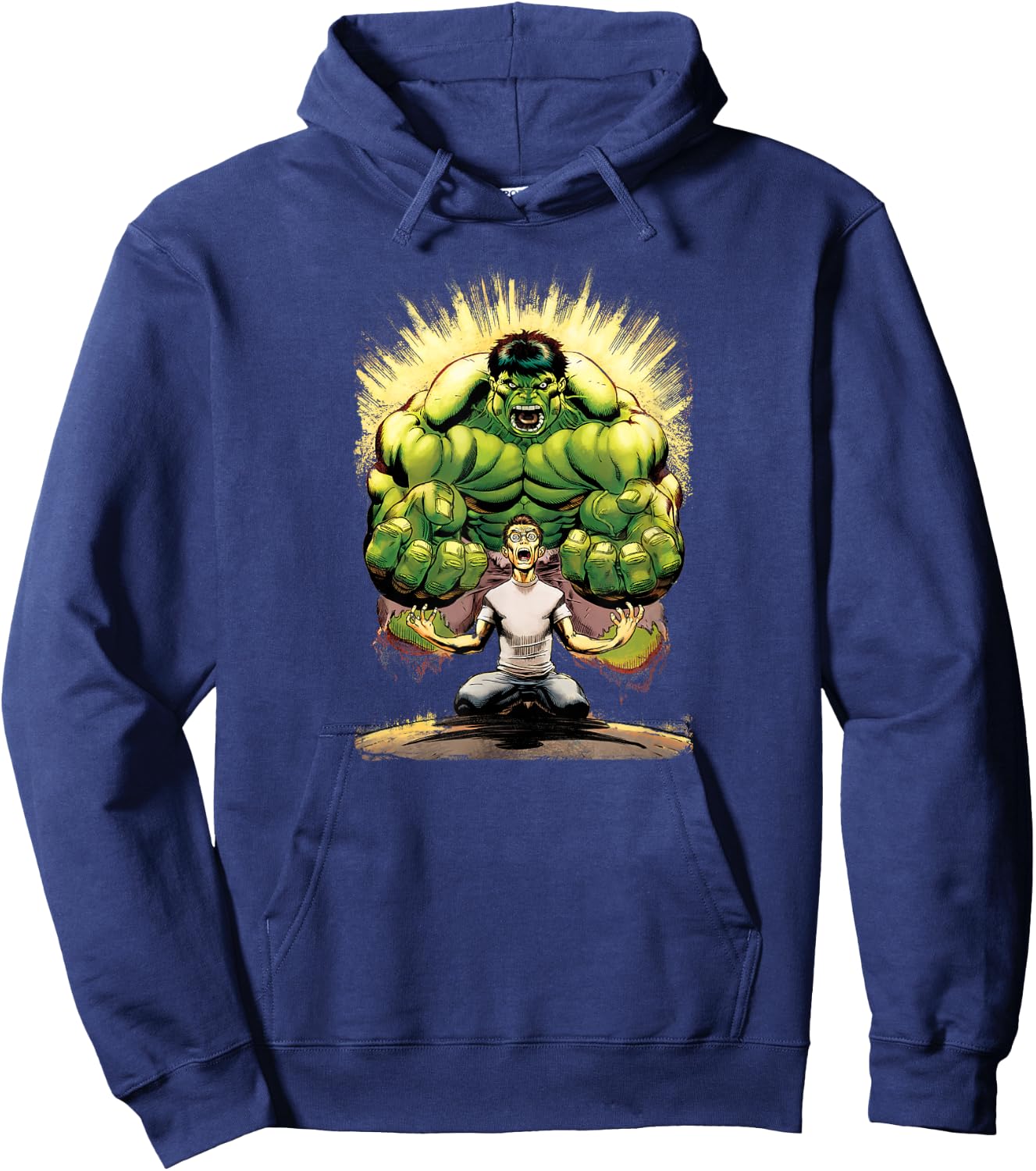 Marvel Hulk Insane in Both Bodies Graphic Hoodie - Hoodie | Navy