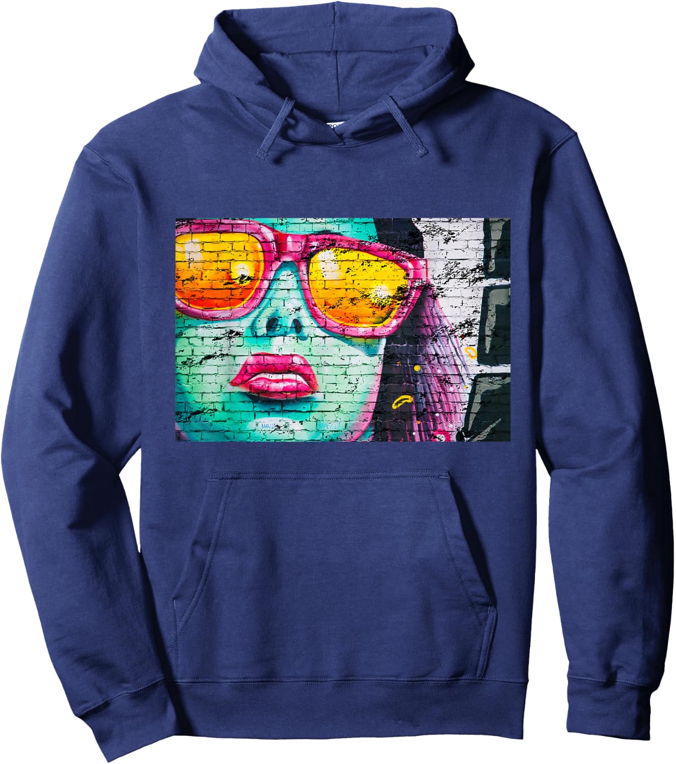 Urban Graffiti Hoodie - Hoodie | Navy