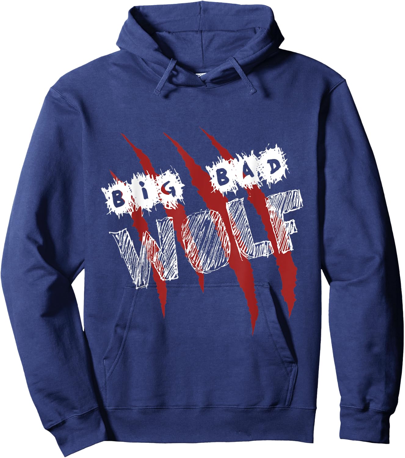 The Big Bad Wolf Shirt Halloween scary Hoodie - Hoodie | Navy