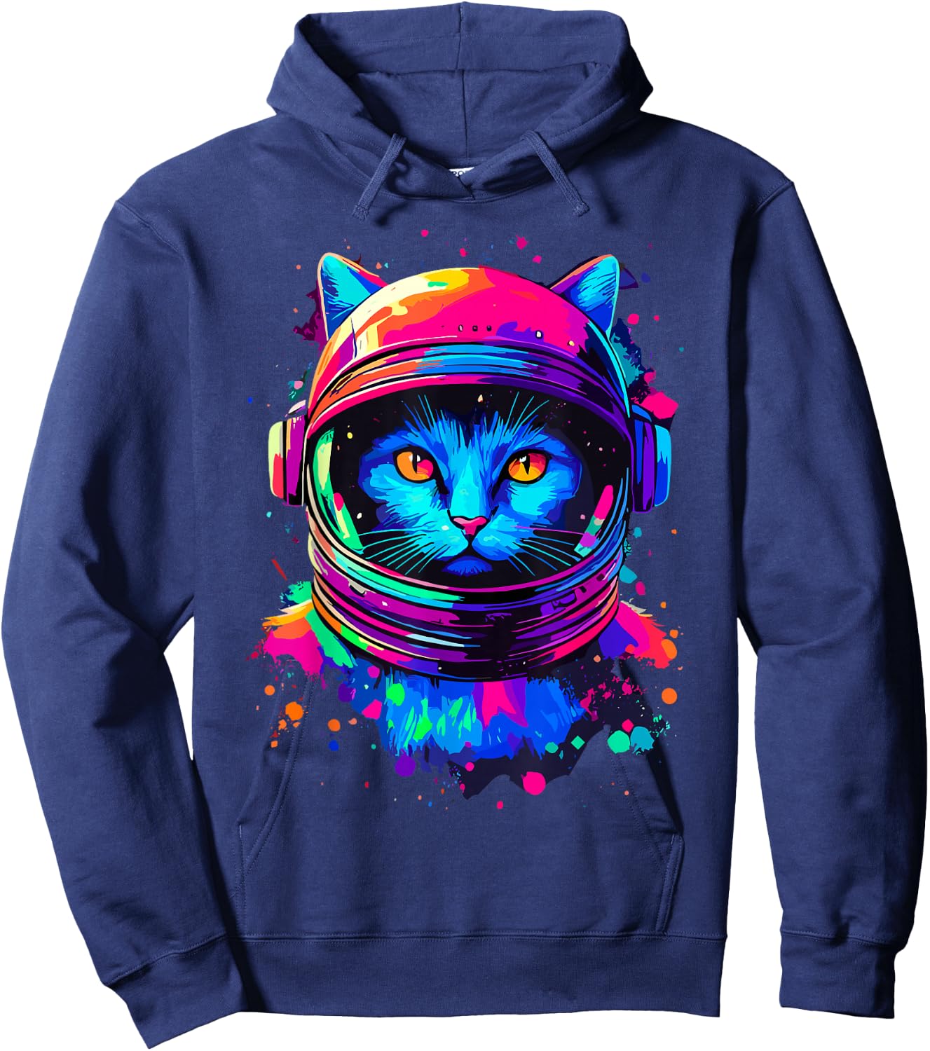 Space Cat Astronaut Space Hoodie - Hoodie | Navy