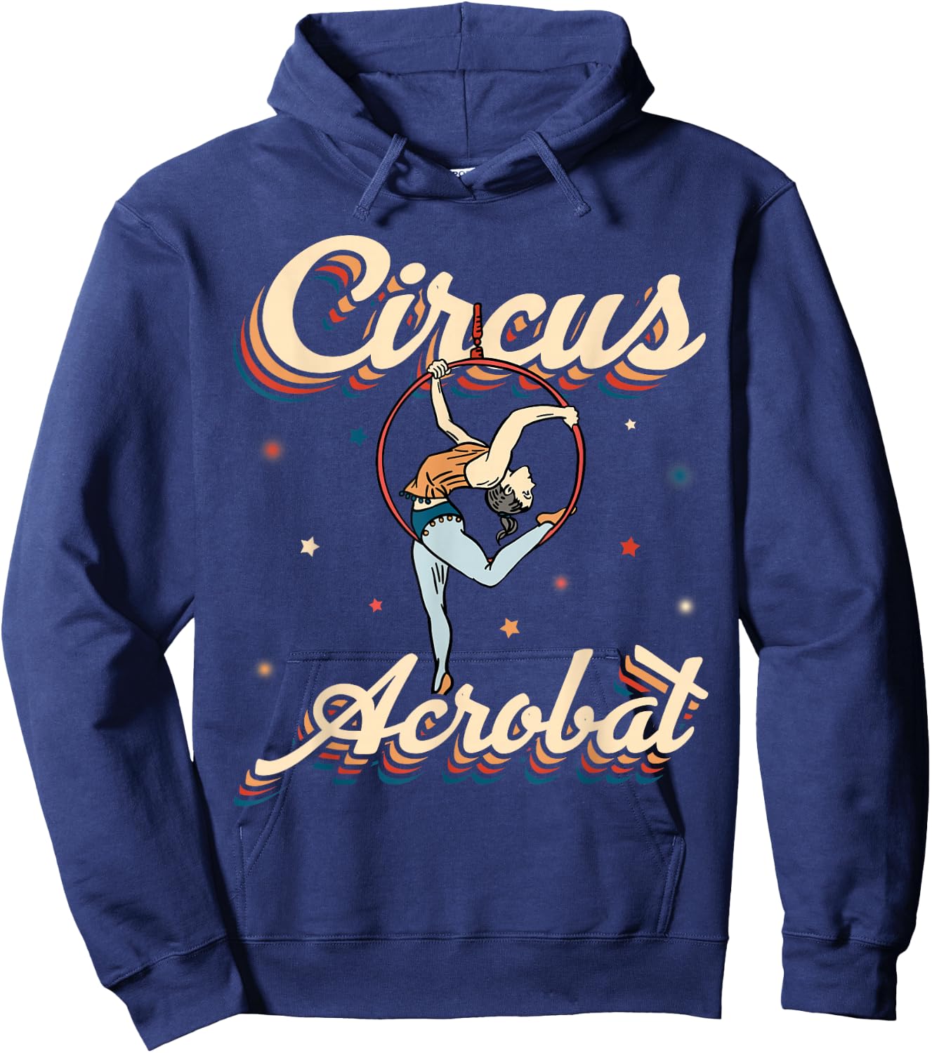 Circus Acrobat Vintage Circus Acrobat Hoodie - Hoodie | Navy