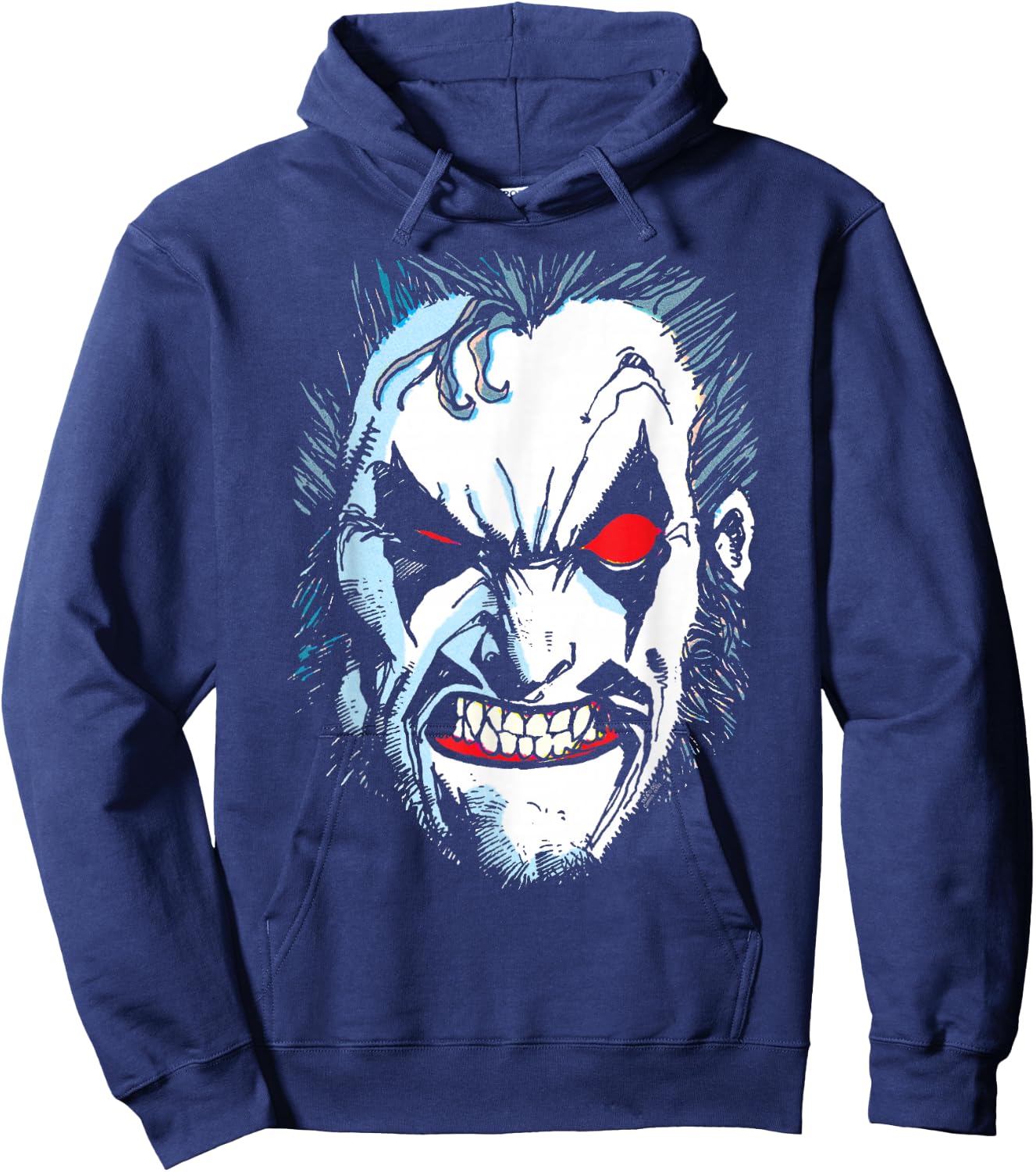 Lobo In Lo Face Hoodie - Hoodie | Navy