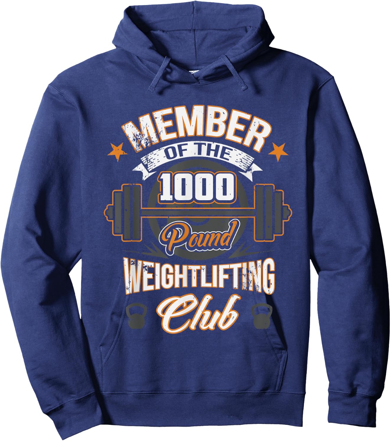 Member Of The 1000 Pound Weightlifting Club Hoodie - Hoodie | Navy