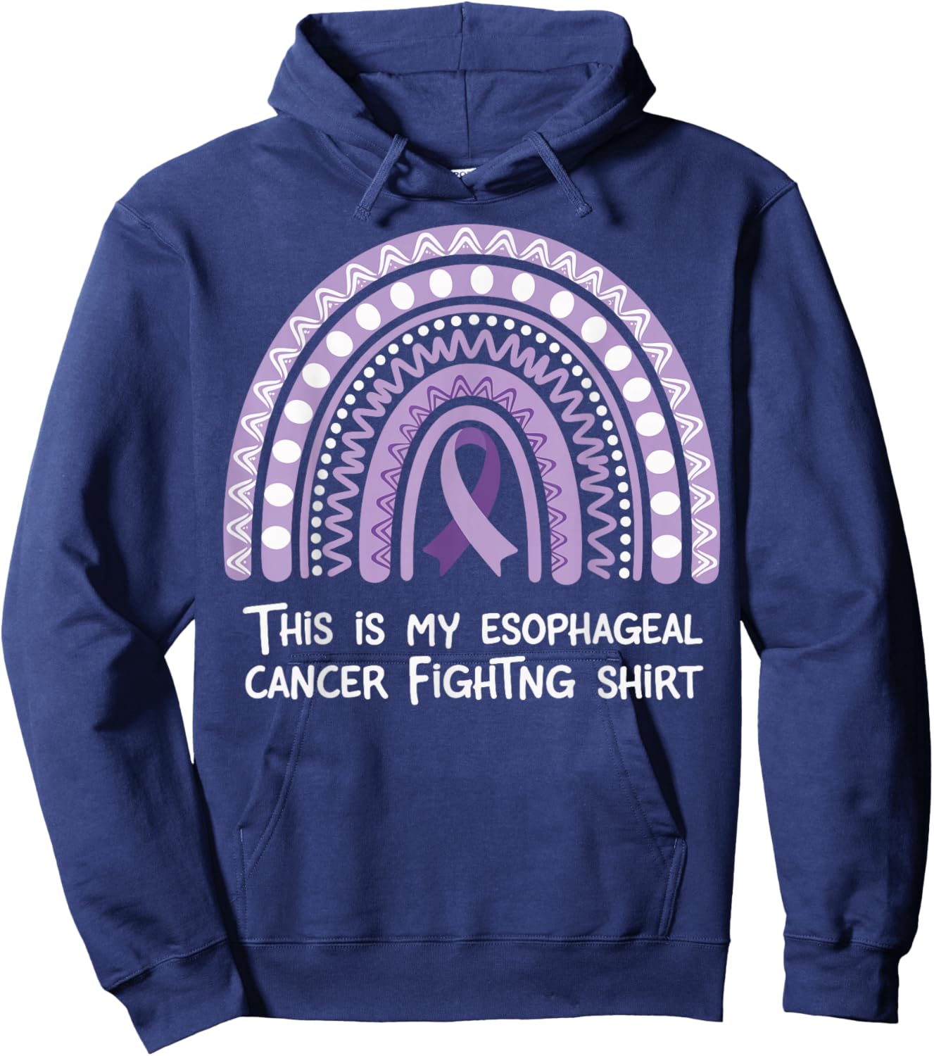 This Is My Esophageal Cancer Fighting Hoodie - Hoodie | Navy
