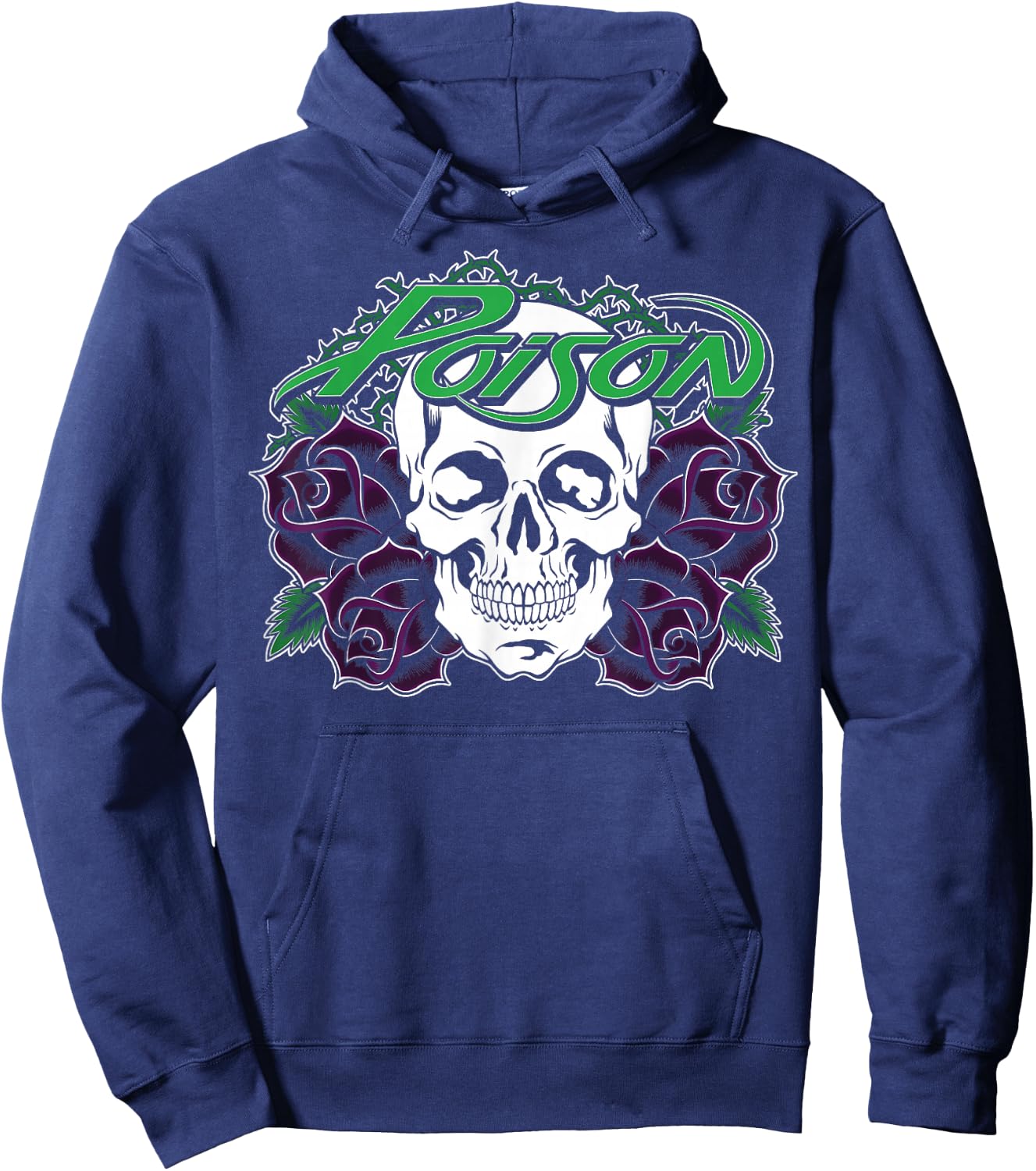 Poison - Purple Rose Hoodie - Hoodie | Navy