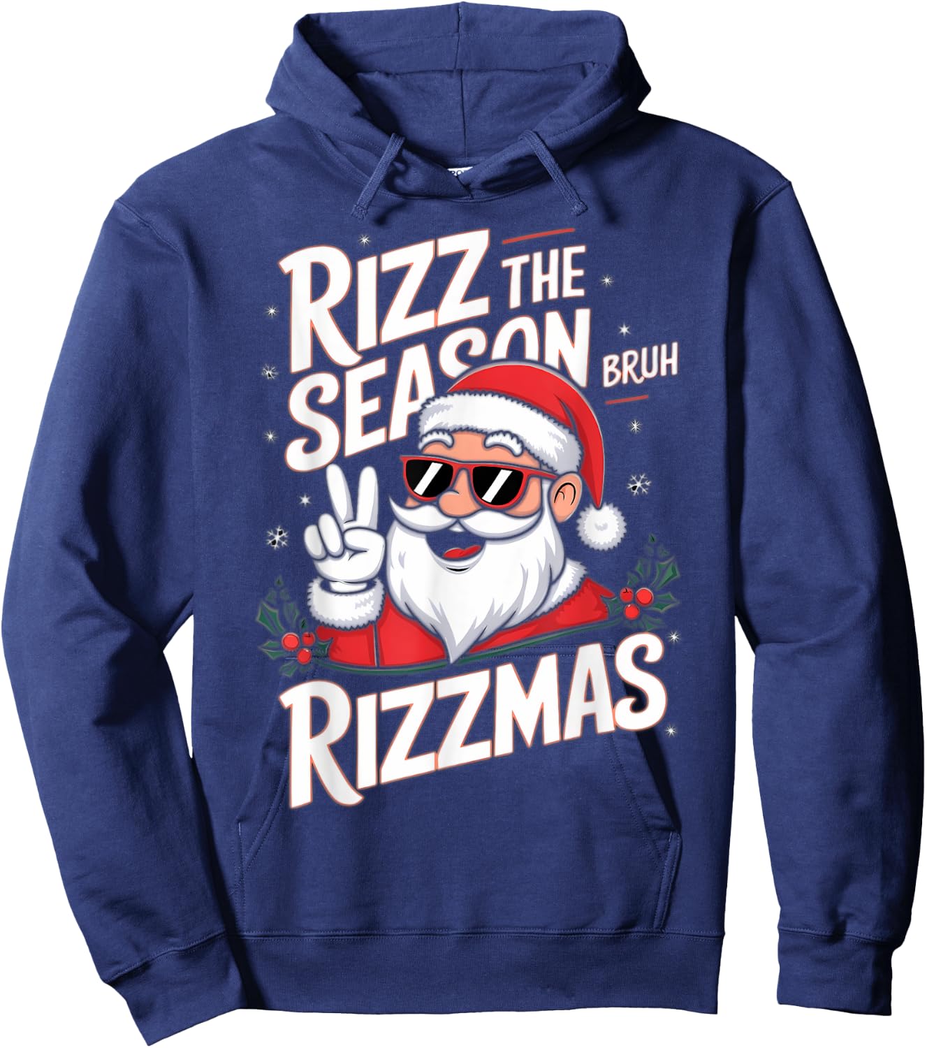 Rizz The Season Bruh Rizzmas Hoodie - Hoodie | Navy