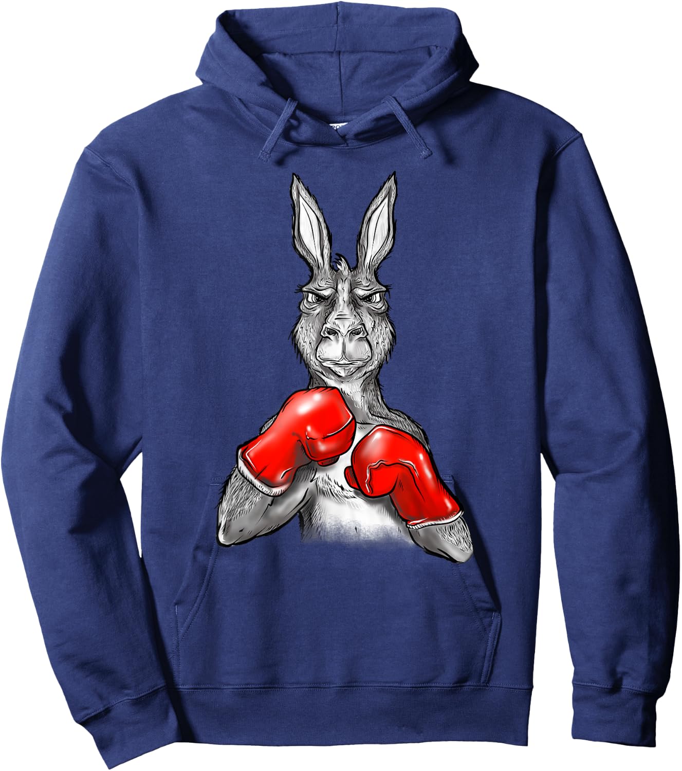 Funny Boxing Roger - Humor Sport Kangaroo Hoodie - Hoodie | Navy