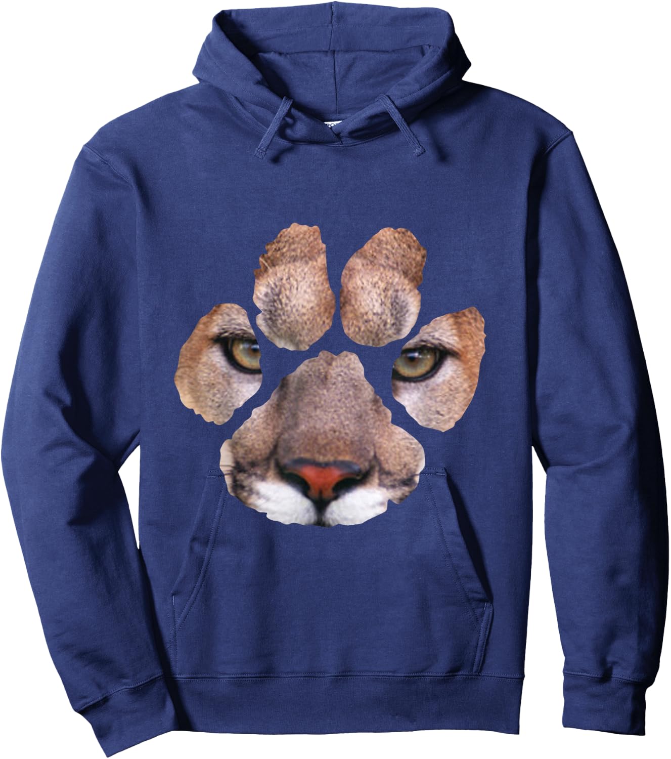 Awesome Cougar Paw Print - & & Kids Hoodie - Hoodie | Navy