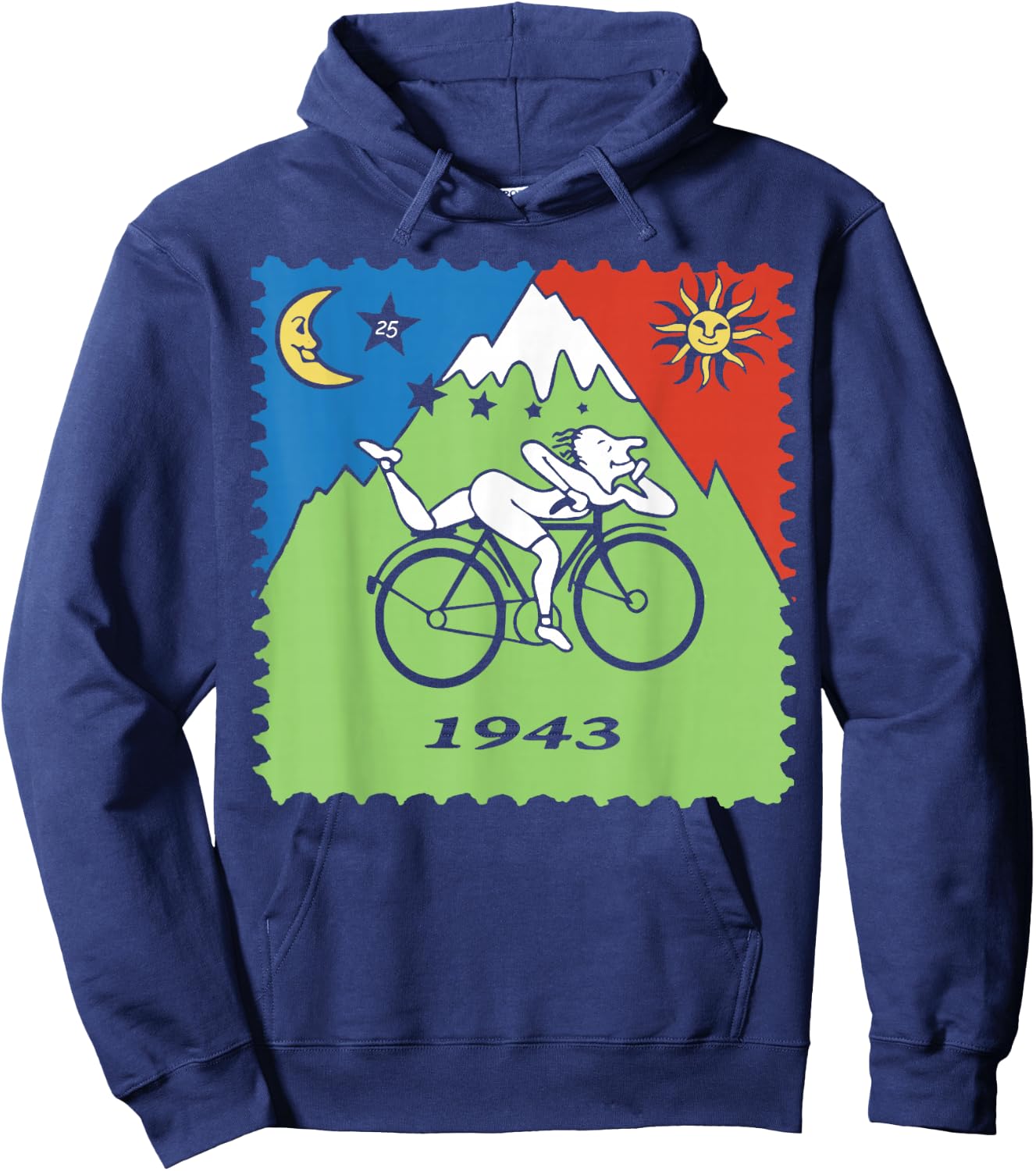 Bicycle Day 1943 LSD Acid Hofmann Trip Hoodie - Hoodie | Navy