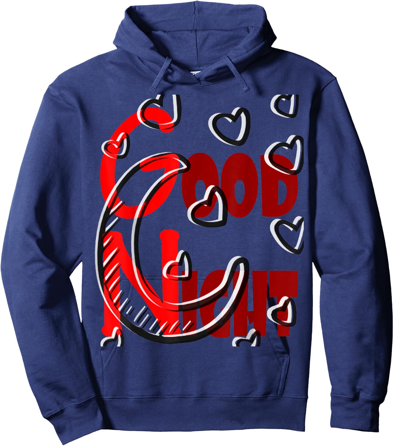 Good Night and Moon Hoodie - Hoodie | Navy