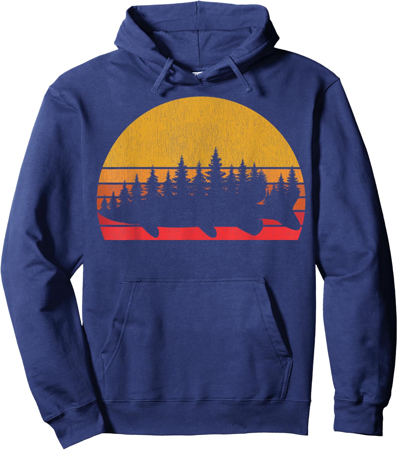 Northern Pike Fishing Fisherman Angling Hoodie - Hoodie | Navy