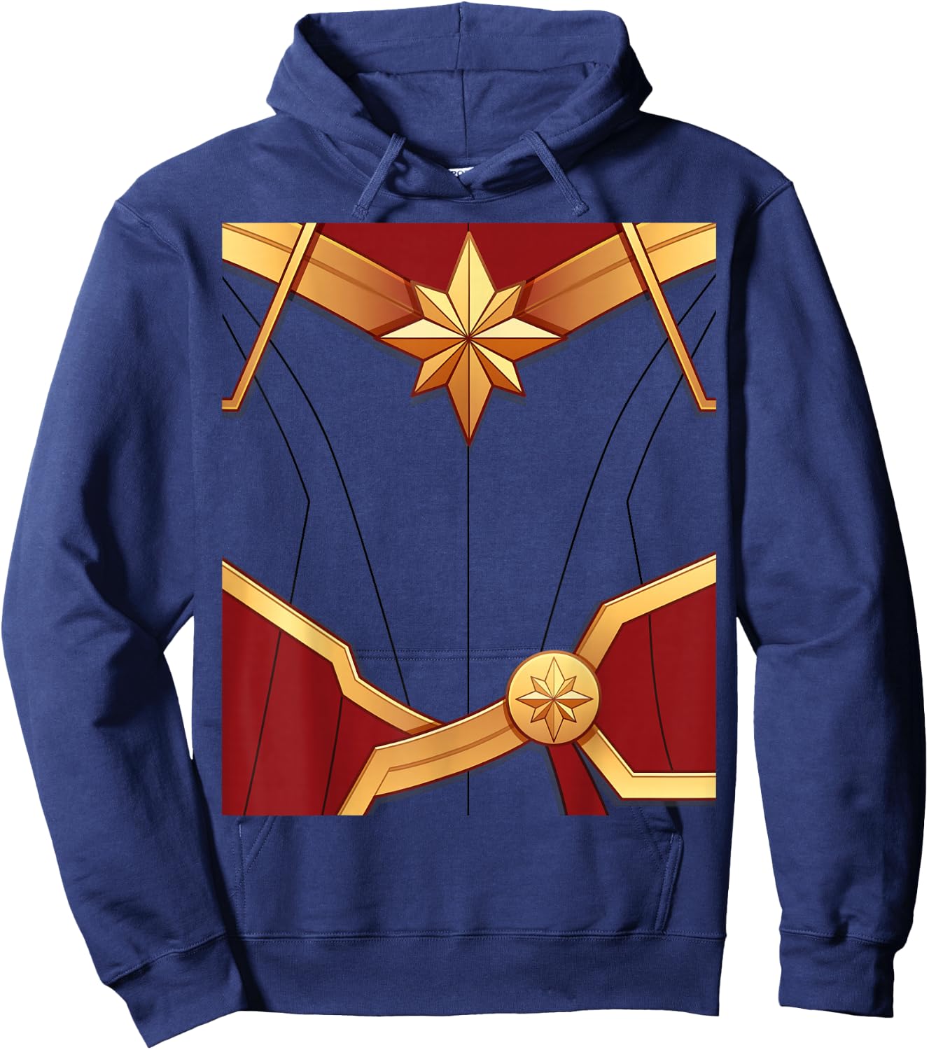 Marvel Captain Marvel Carol Danvers Costume Hoodie - Hoodie | Navy