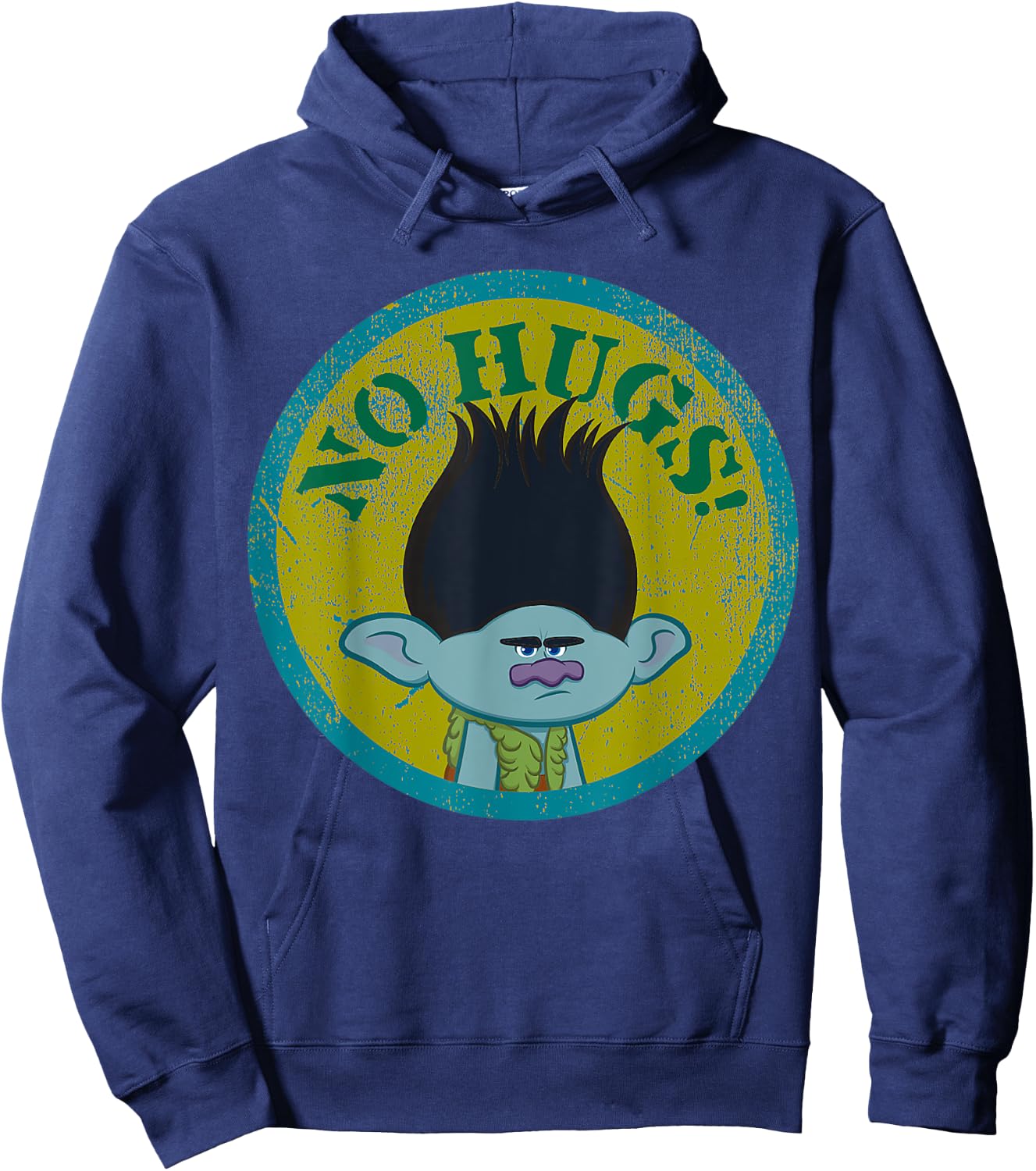 DreamWorks Trolls No Hugs! Branch Hoodie - Hoodie | Navy