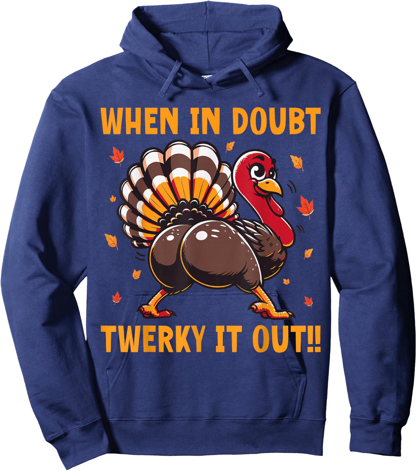 Twerky Turkey Hoodie - Hoodie | Navy