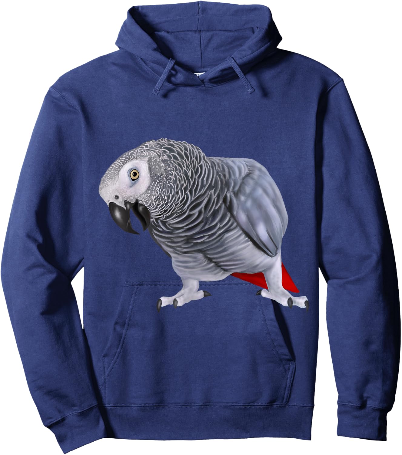African Grey Parrot Bird Hoodie - Hoodie | Navy