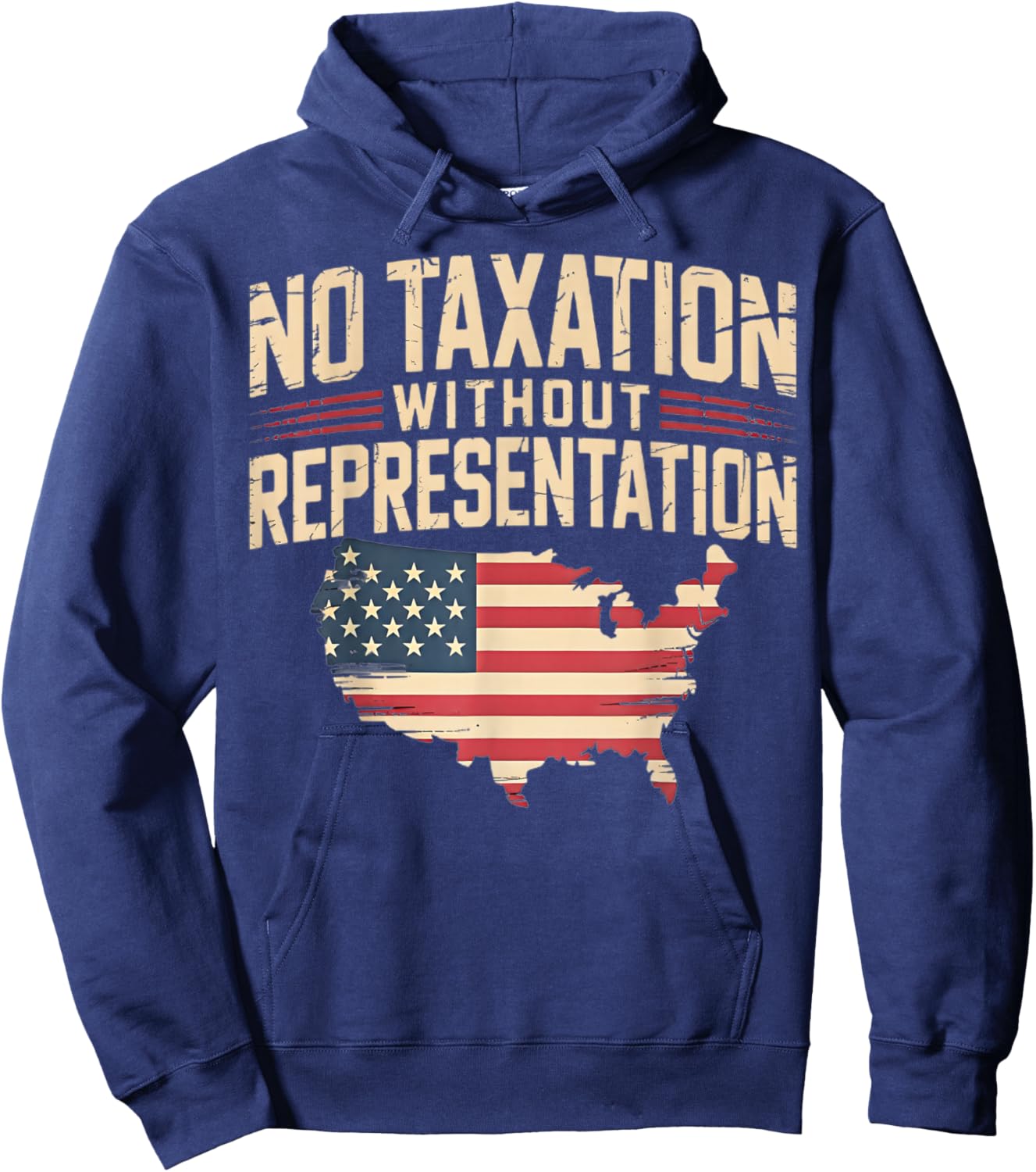 No Taxation Without Representation Hoodie - Hoodie | Navy