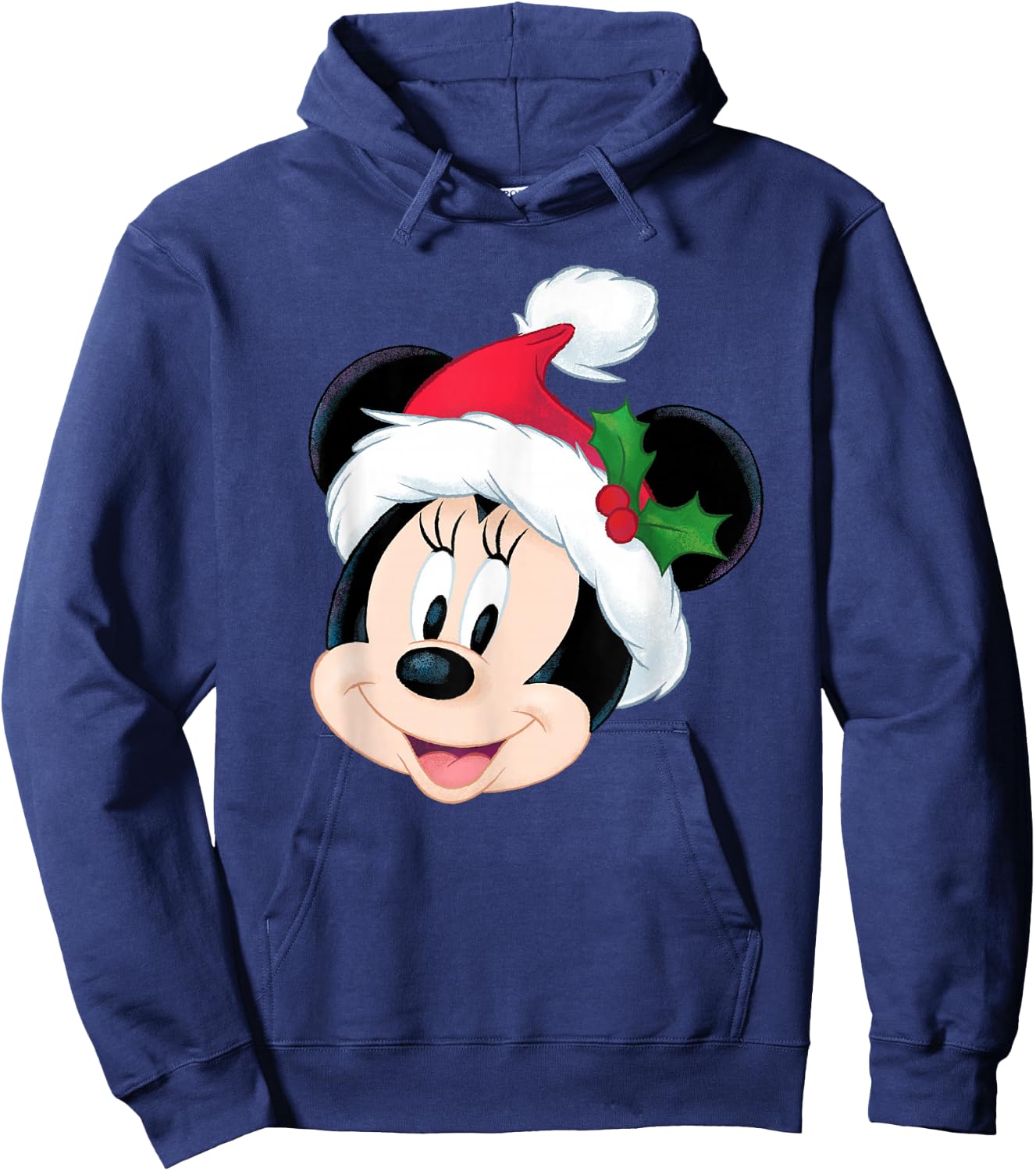 Disney Minnie Mouse in Santa Hat Holiday Hoodie - Hoodie | Navy