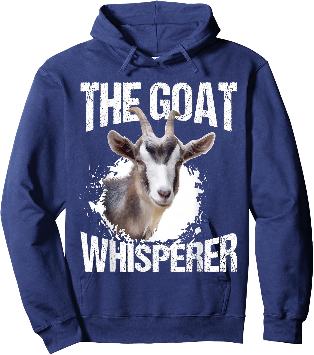 The Goat Whisperer Funny Goat Lover Farmer Gift Hoodie - Hoodie | Navy
