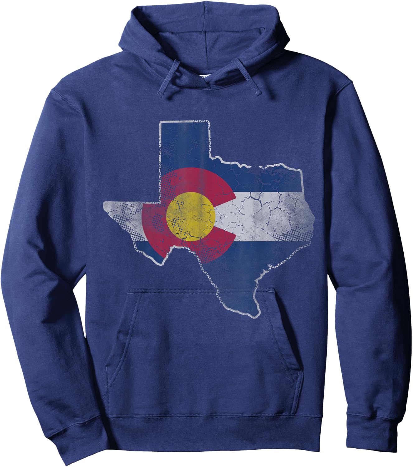 Texas Colorado Flag Family Men Women Kids Hoodie - Hoodie | Navy