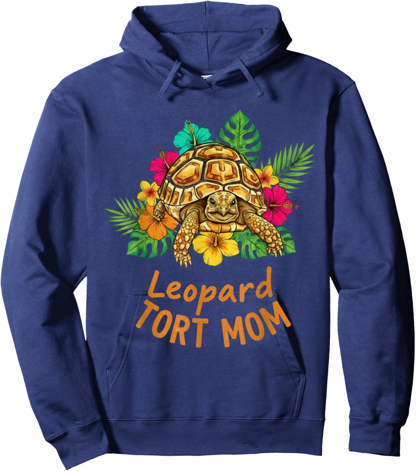 Leopard Tort Mom Tortoise Gift Hoodie - Hoodie | Navy