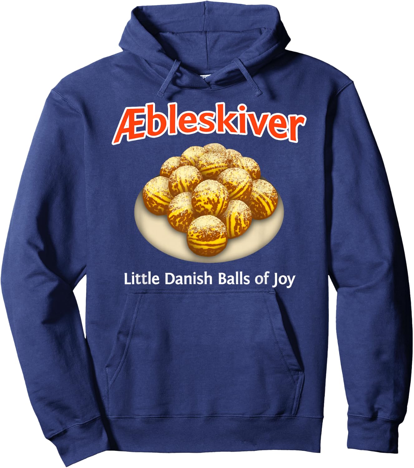 Aebleskiver Little Danish Balls of Joy Hoodie - Hoodie | Navy