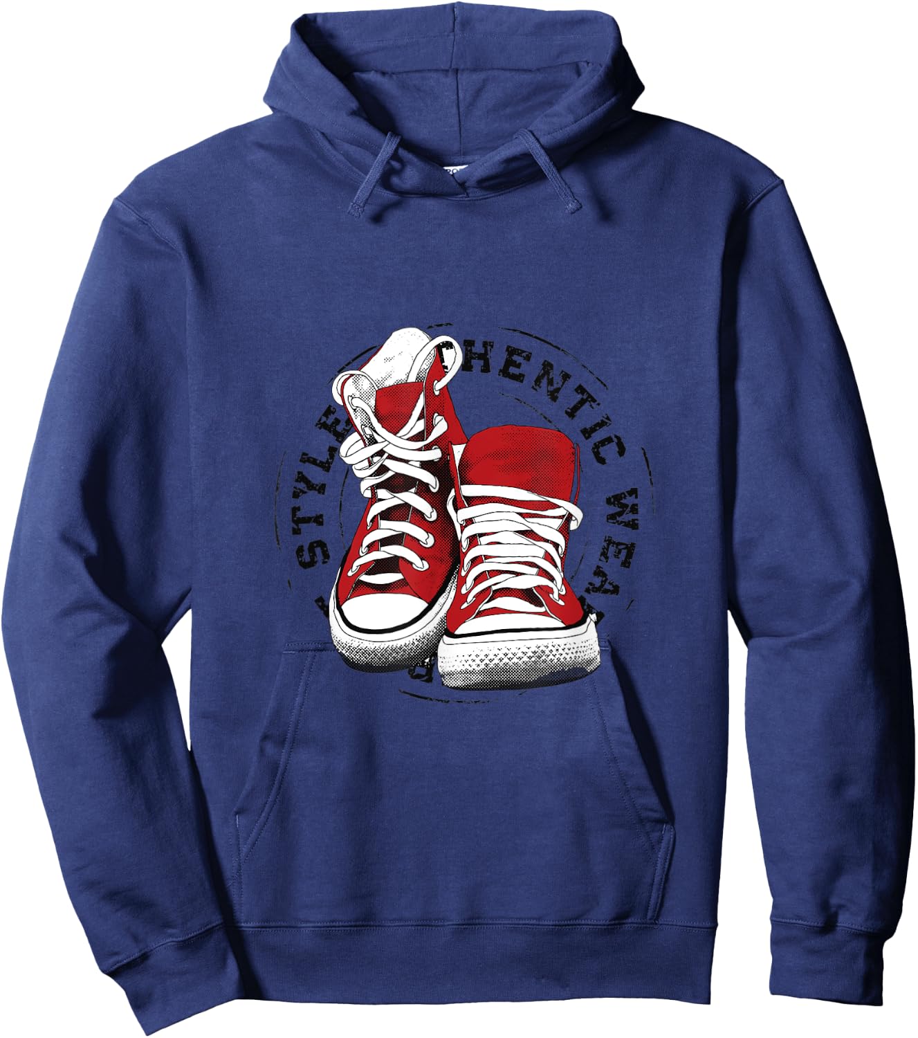 Sneakers illustration Hoodie - Hoodie | Navy