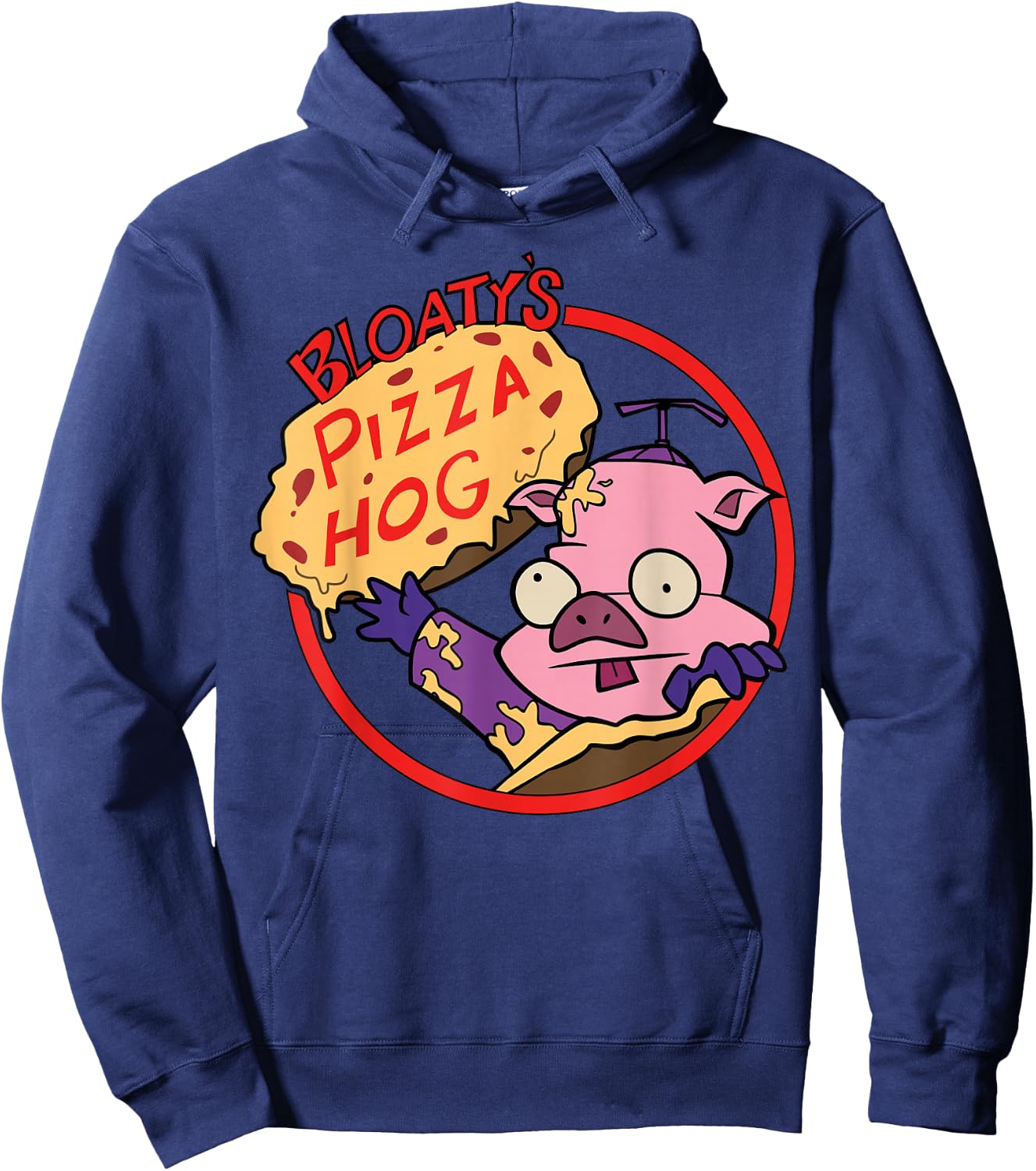 Nickelodeon Bloaty's Pizza Hog Graphic Hoodie - Hoodie | Navy