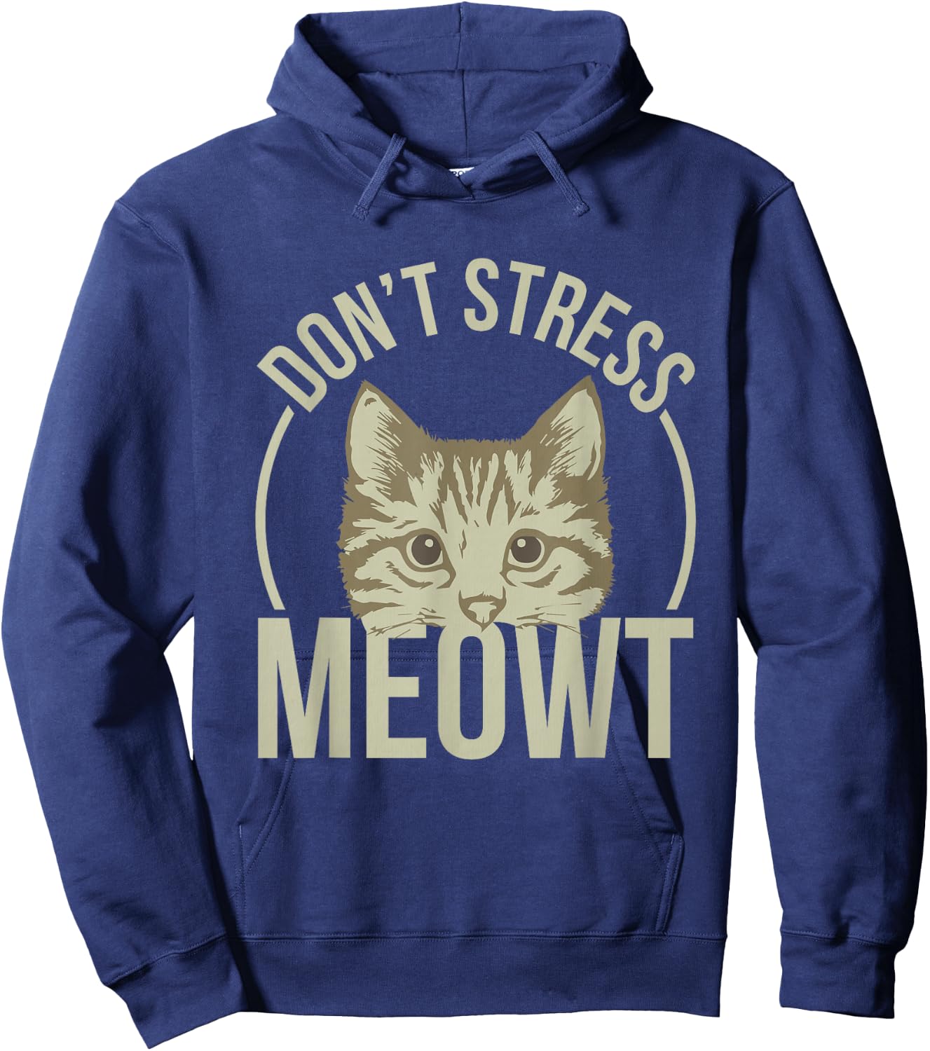 Don't Stress Meowt Hoodie - Hoodie | Navy