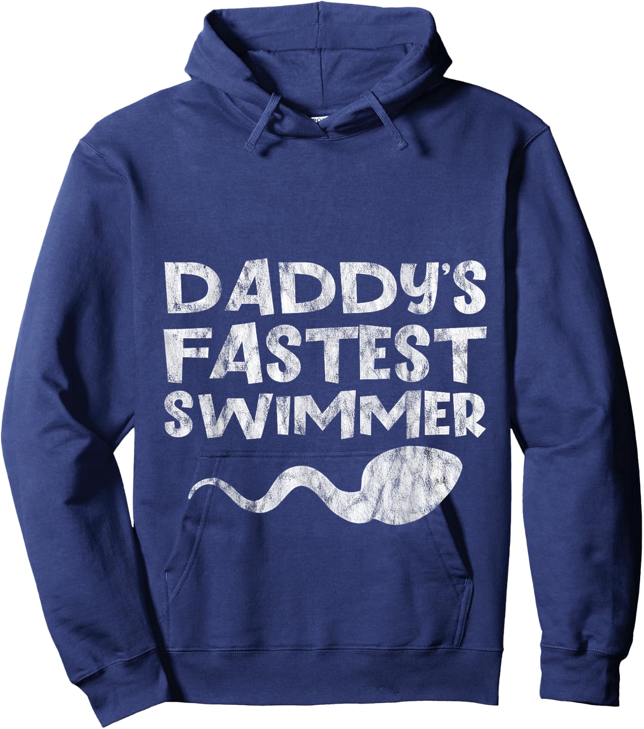 Daddy's Fastest Swimmer Child Toddler Baby Hoodie - Hoodie | Navy